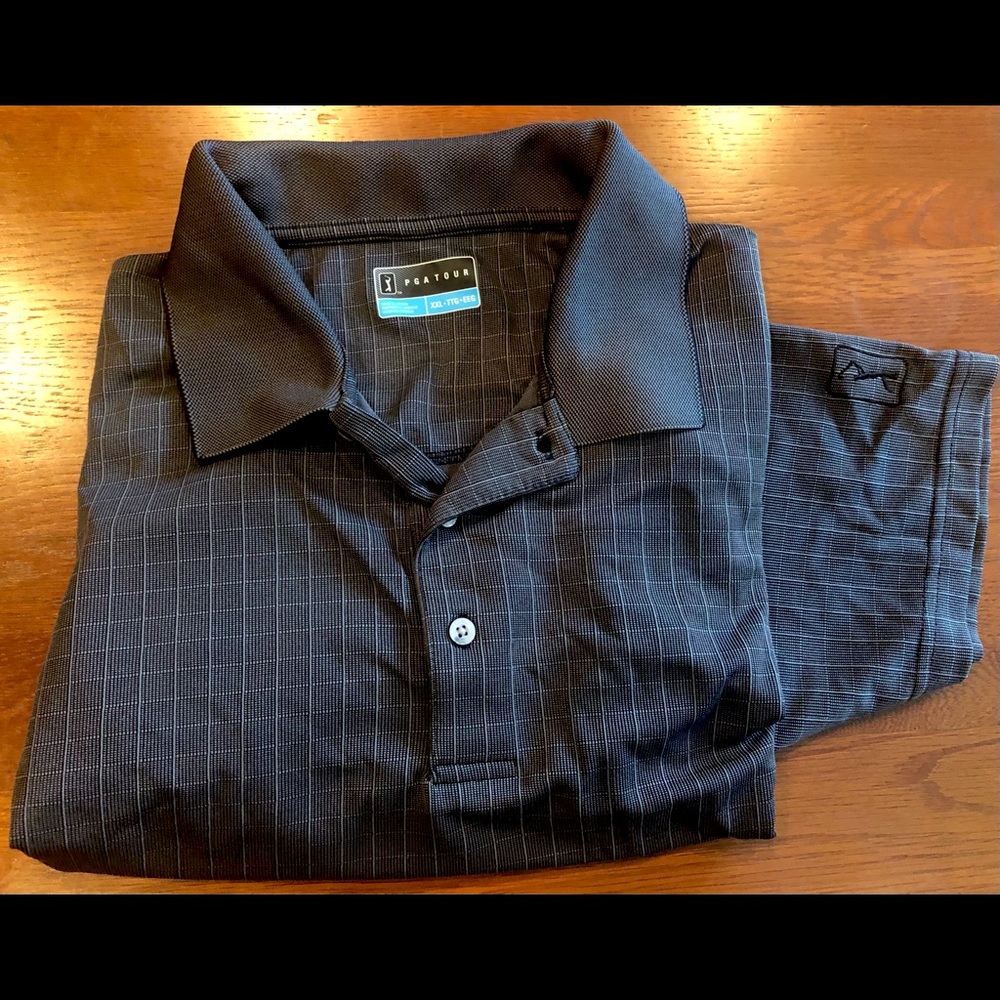 PGA TOUR polo shirt, dark grey, size XXL